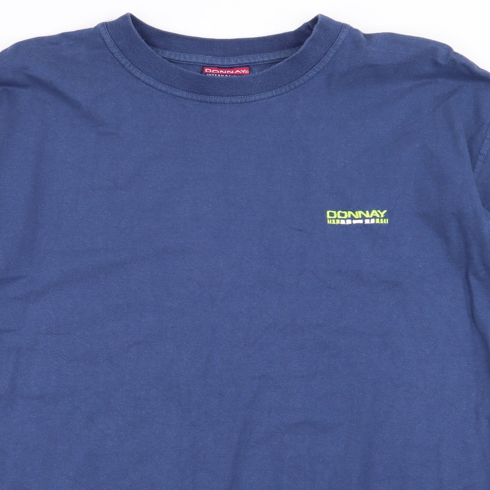 Donnay Mens Blue    T-Shirt Size L