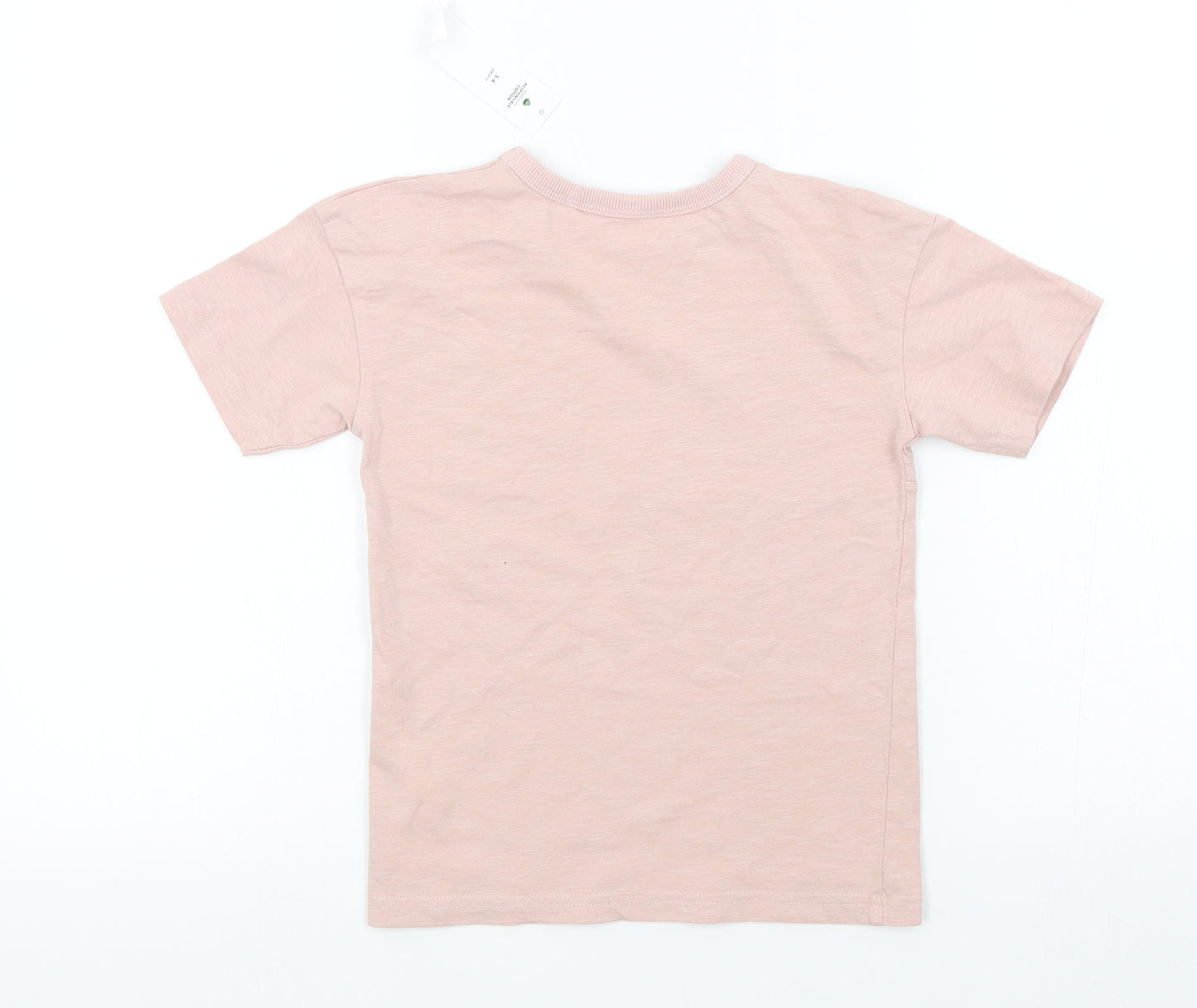 George Girls Pink Colourblock  Basic T-Shirt Size 5-6 Years