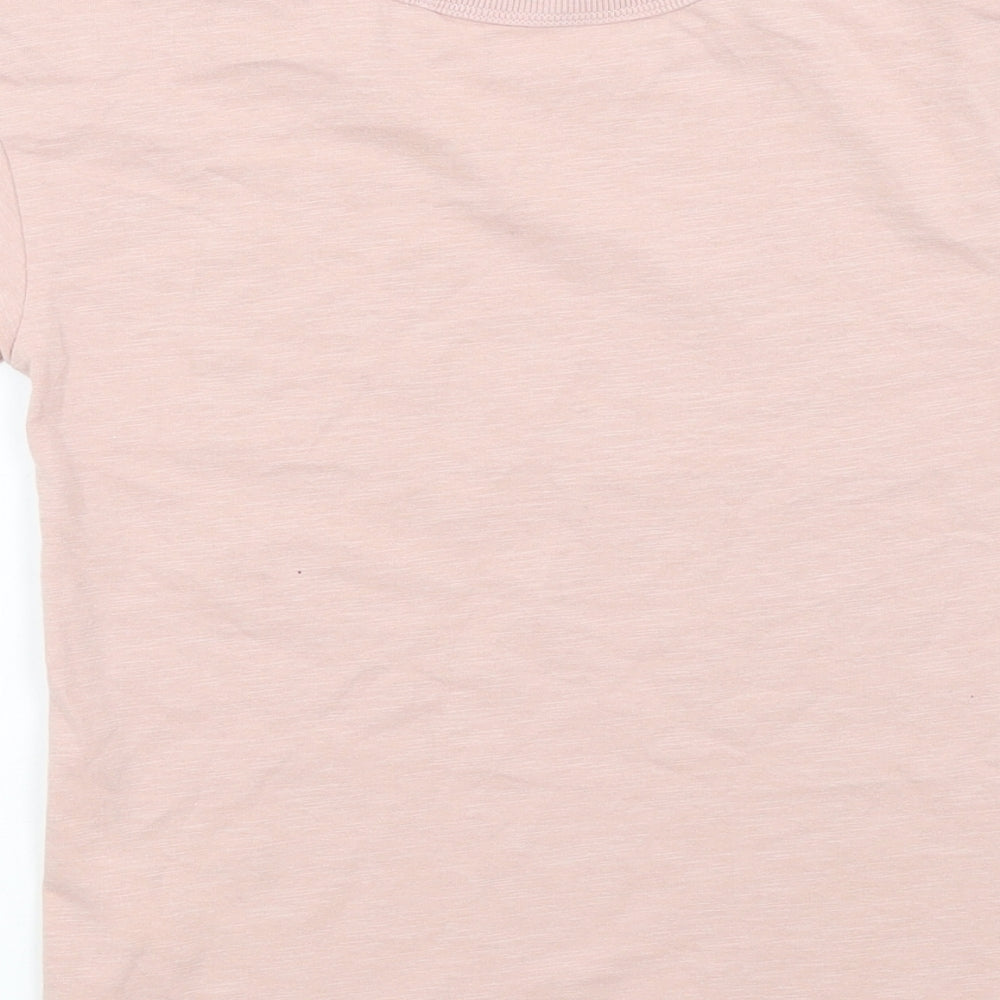 George Girls Pink Colourblock  Basic T-Shirt Size 5-6 Years