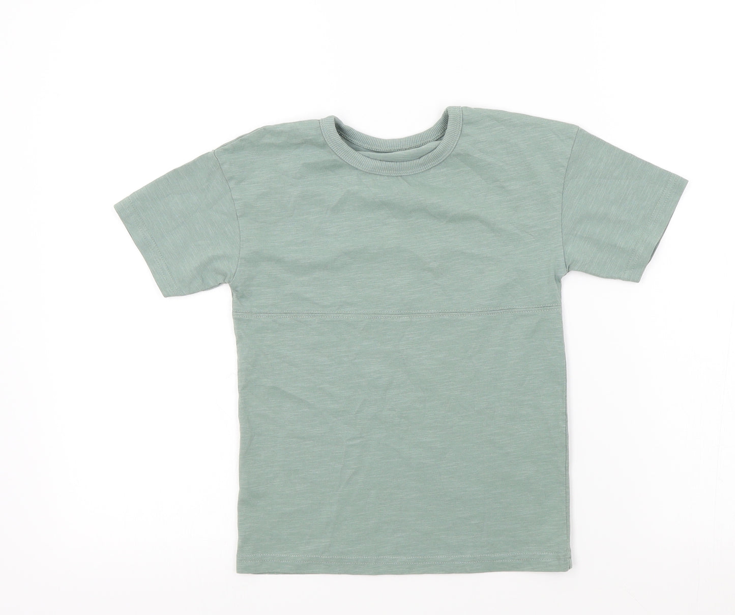 George Boys Green Colourblock  Basic T-Shirt Size 5-6 Years