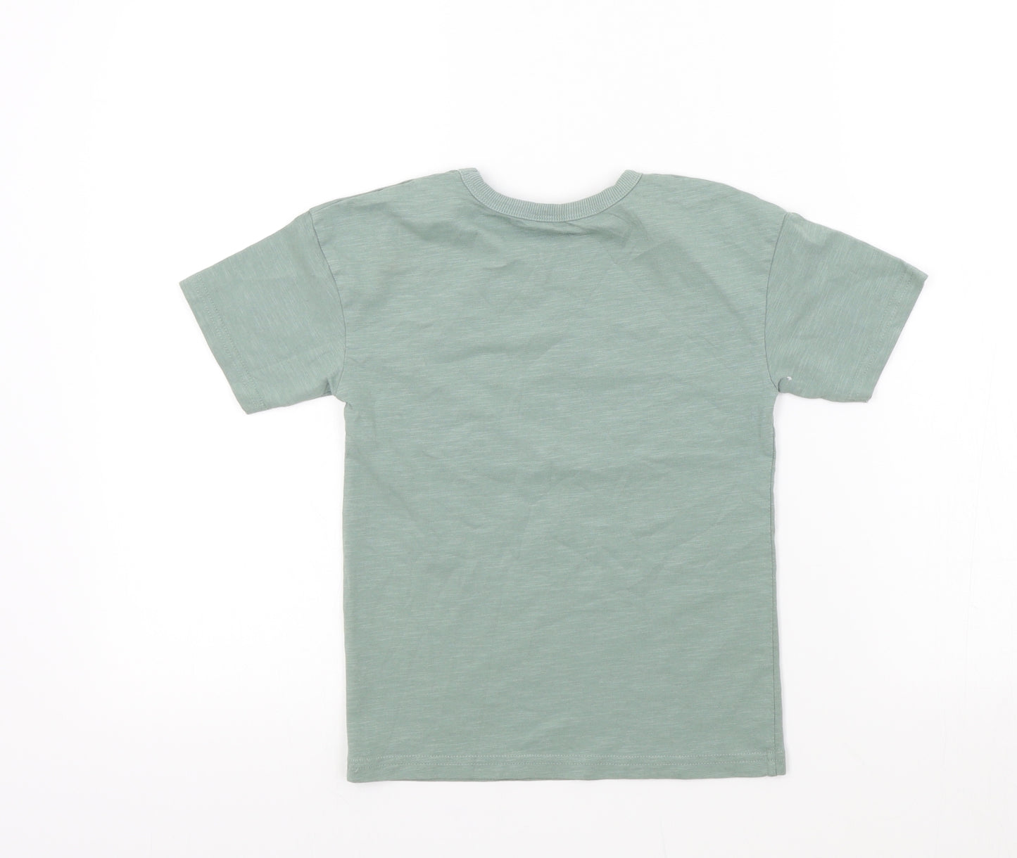 George Boys Green Colourblock  Basic T-Shirt Size 5-6 Years