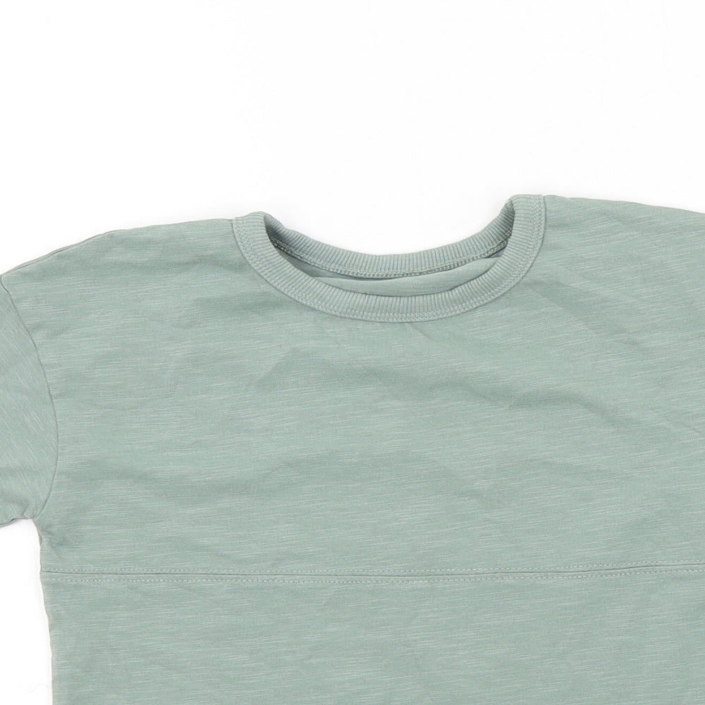 George Boys Green Colourblock  Basic T-Shirt Size 5-6 Years