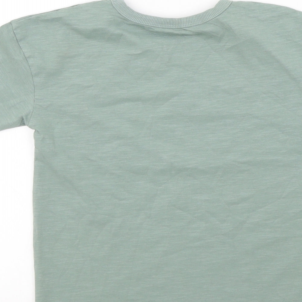 George Boys Green Colourblock  Basic T-Shirt Size 5-6 Years