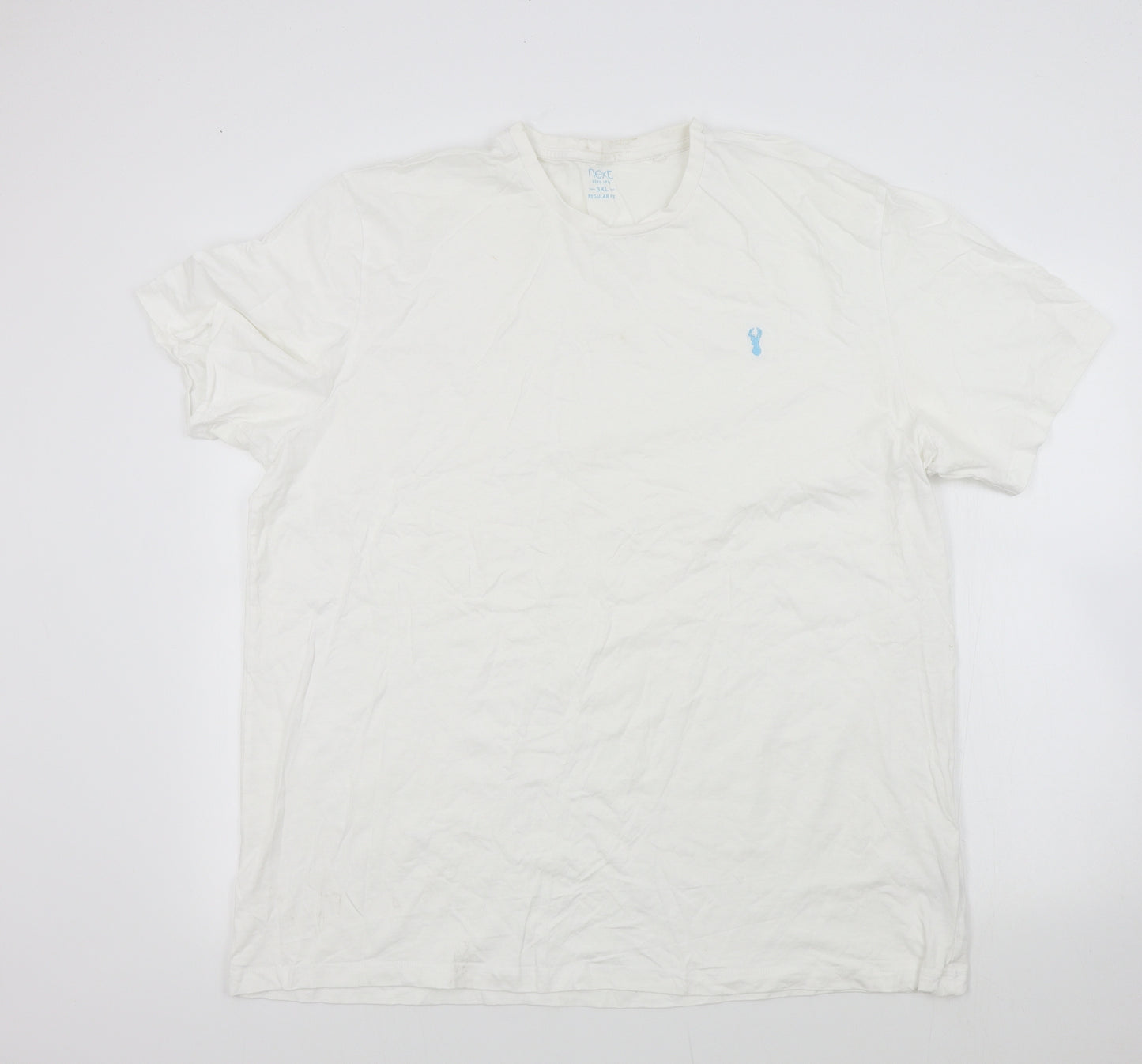NEXT Mens White Colourblock   T-Shirt Size 3XL
