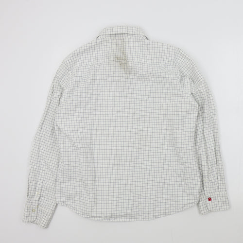 Laundry Womens White Check  Basic Button-Up Size 16