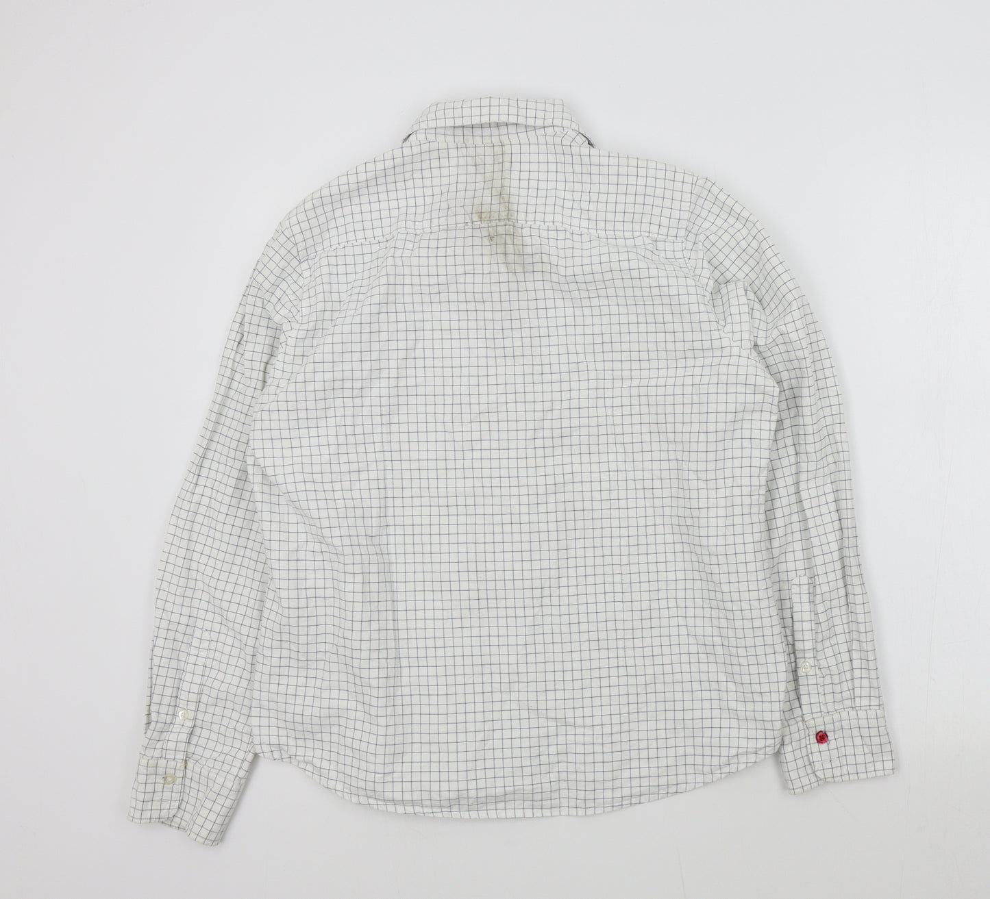 Laundry Womens White Check  Basic Button-Up Size 16