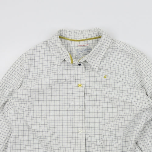 Laundry Womens White Check  Basic Button-Up Size 16