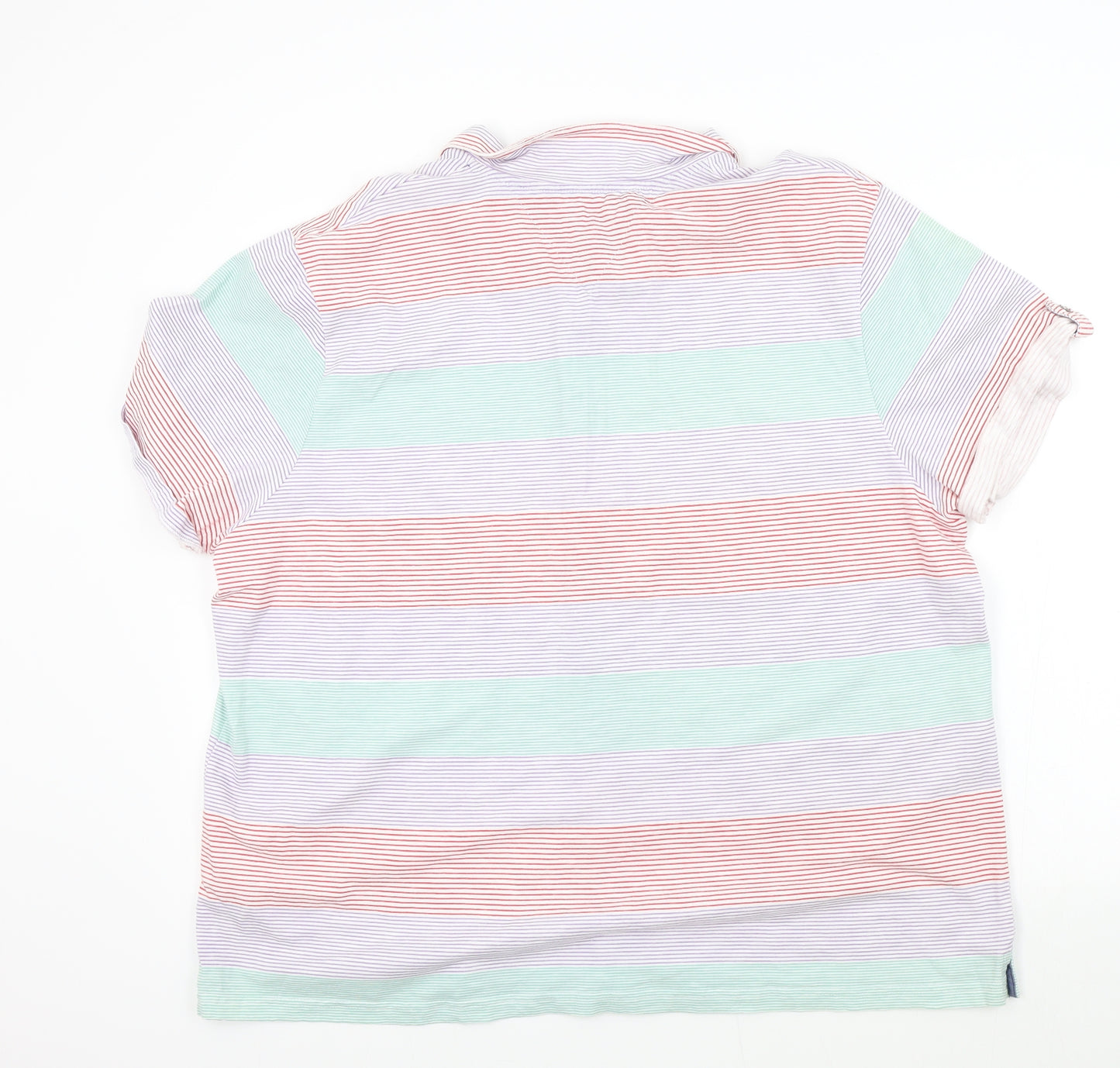 RJR.John Rocha Mens Ivory Striped   Button-Up Size 2XL