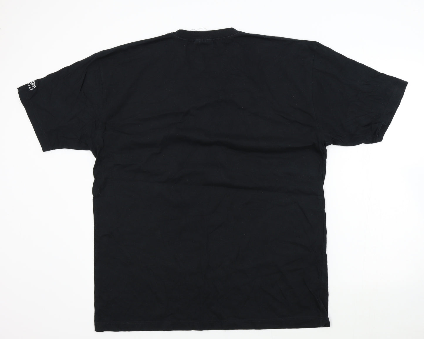 Cotton Traders Mens Black Colourblock   T-Shirt Size L