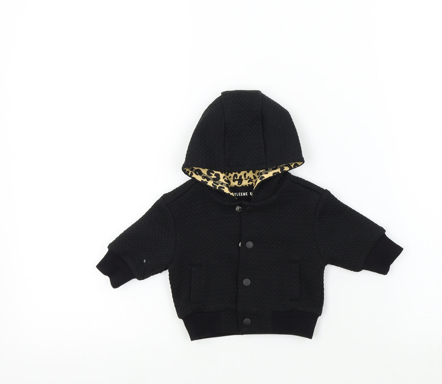 Myleene Klass Girls Black Colourblock  Basic Jacket Jacket Size Newborn