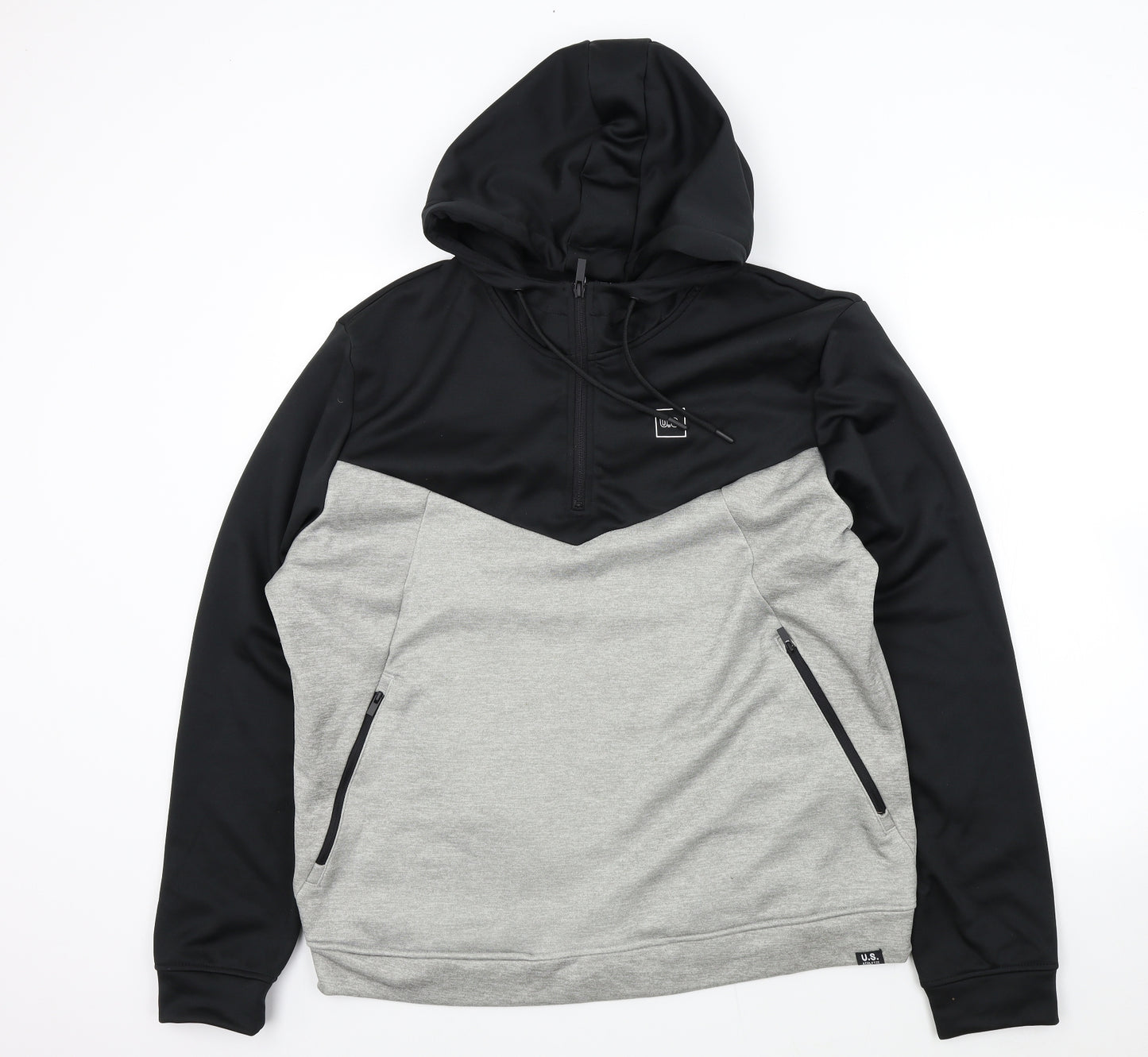 U.S. Mens Black   Pullover Hoodie Size XL