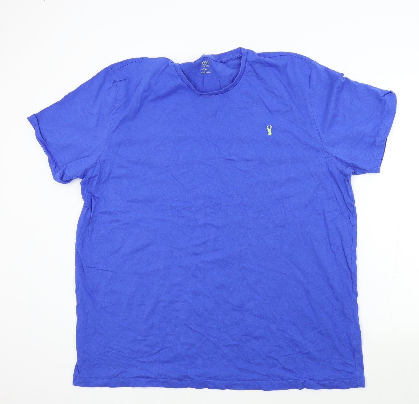 NEXT Mens Blue Colourblock   T-Shirt Size 3XL