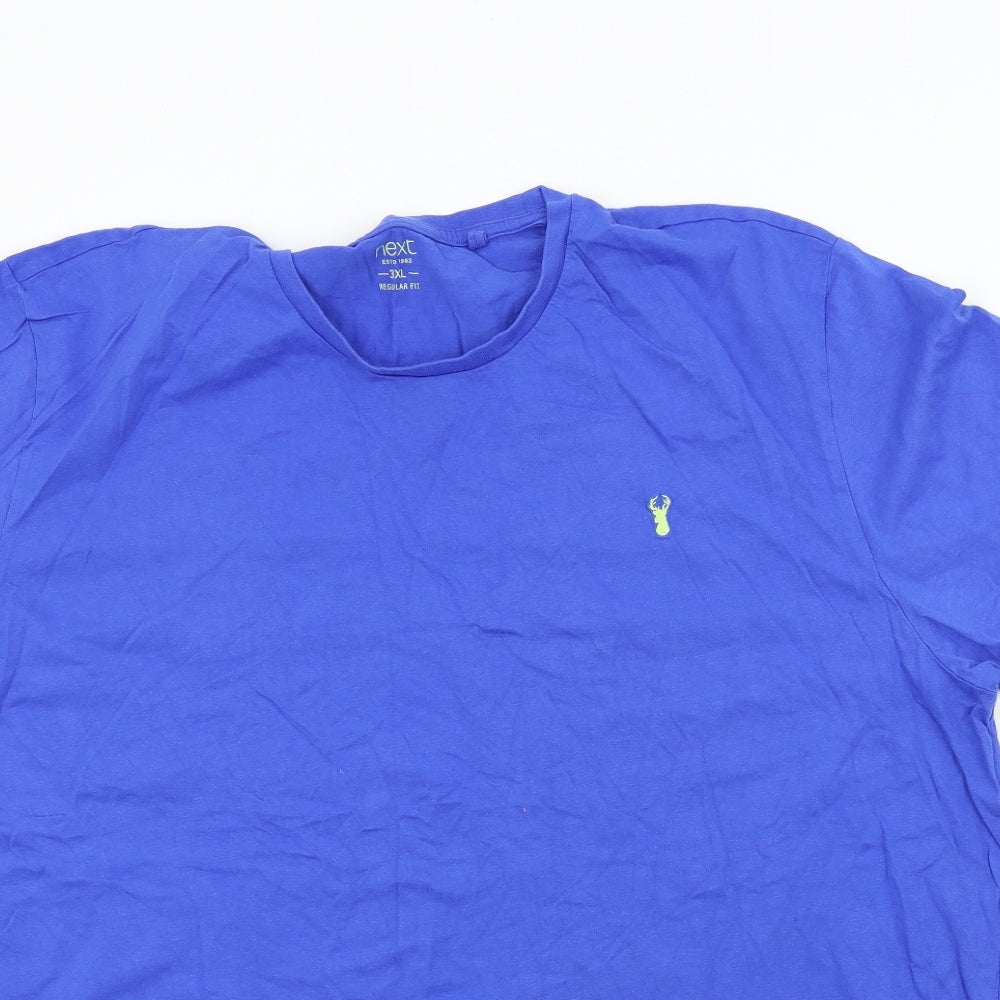 NEXT Mens Blue Colourblock   T-Shirt Size 3XL