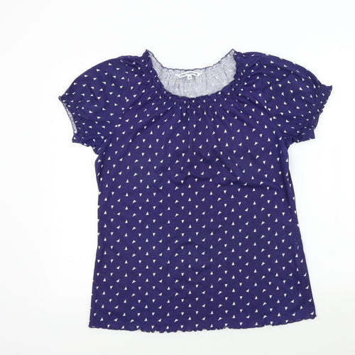 store twenty one Womens Blue Colourblock  Basic T-Shirt Size 14