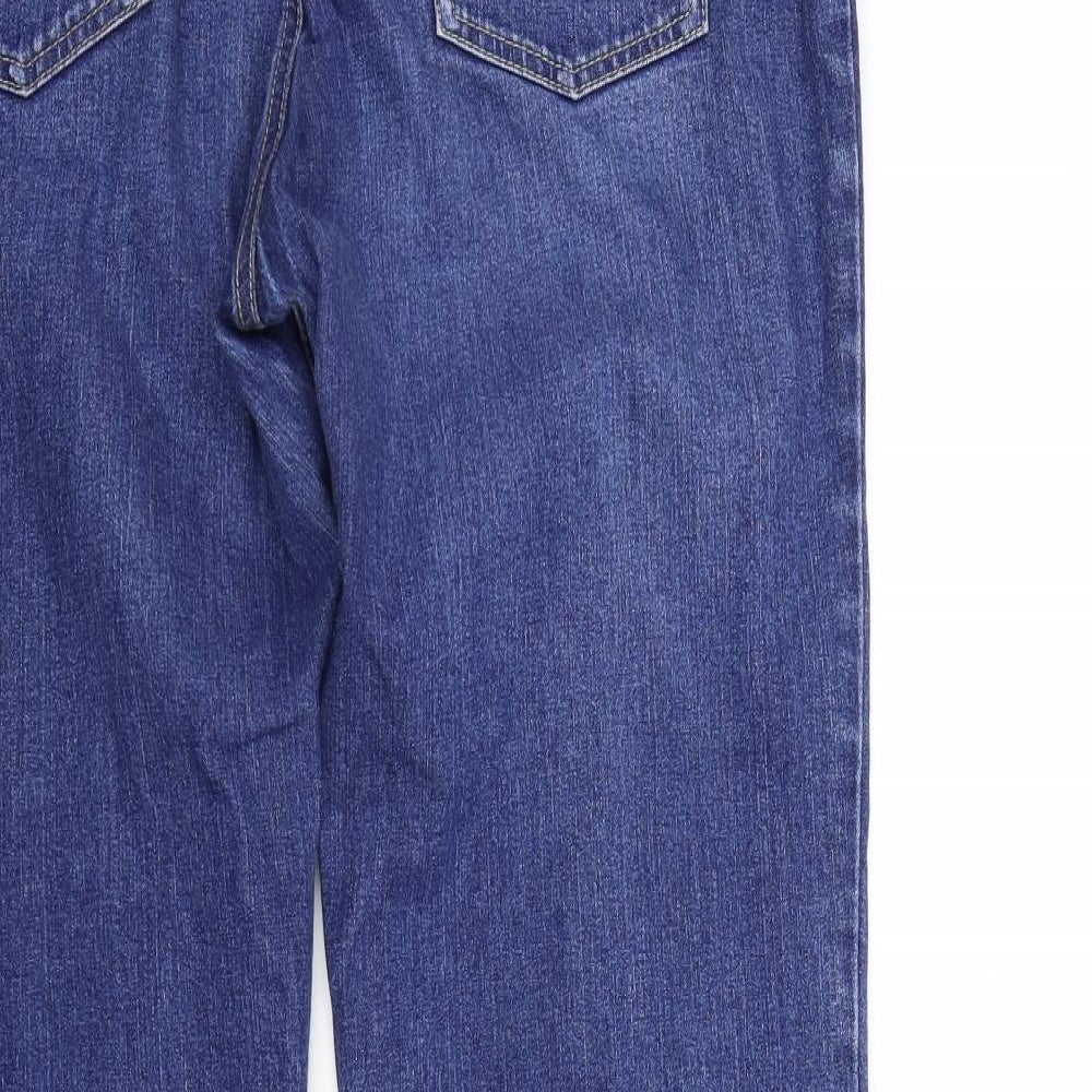 M&S Womens Blue   Bootcut Jeans Size 16 L27 in