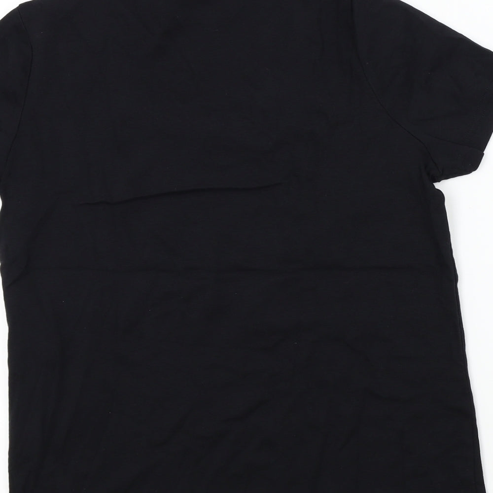 BM Womens Beige Colourblock  Basic T-Shirt Size M