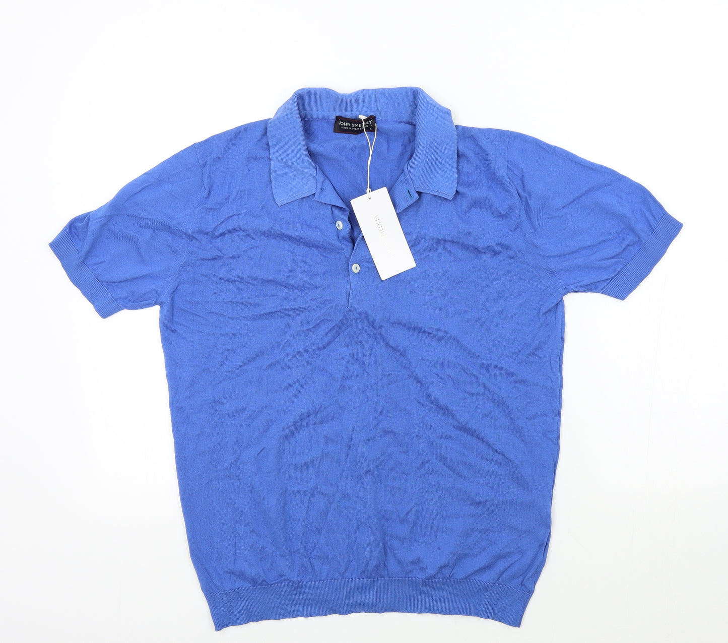 John Smedley Mens Blue   Pullover Jumper Size S