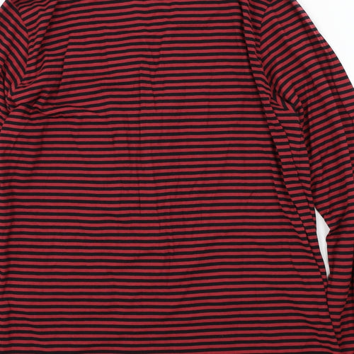 Paul Smith Mens Red Striped  Cardigan Jumper
