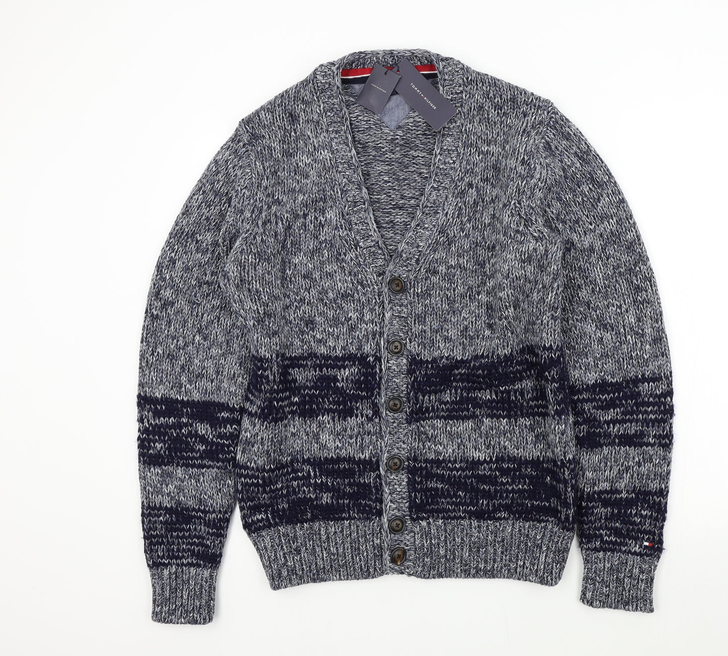 Tommy Hilfiger Mens Blue   Cardigan Jumper Size M