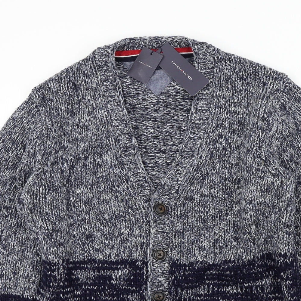Tommy Hilfiger Mens Blue   Cardigan Jumper Size M