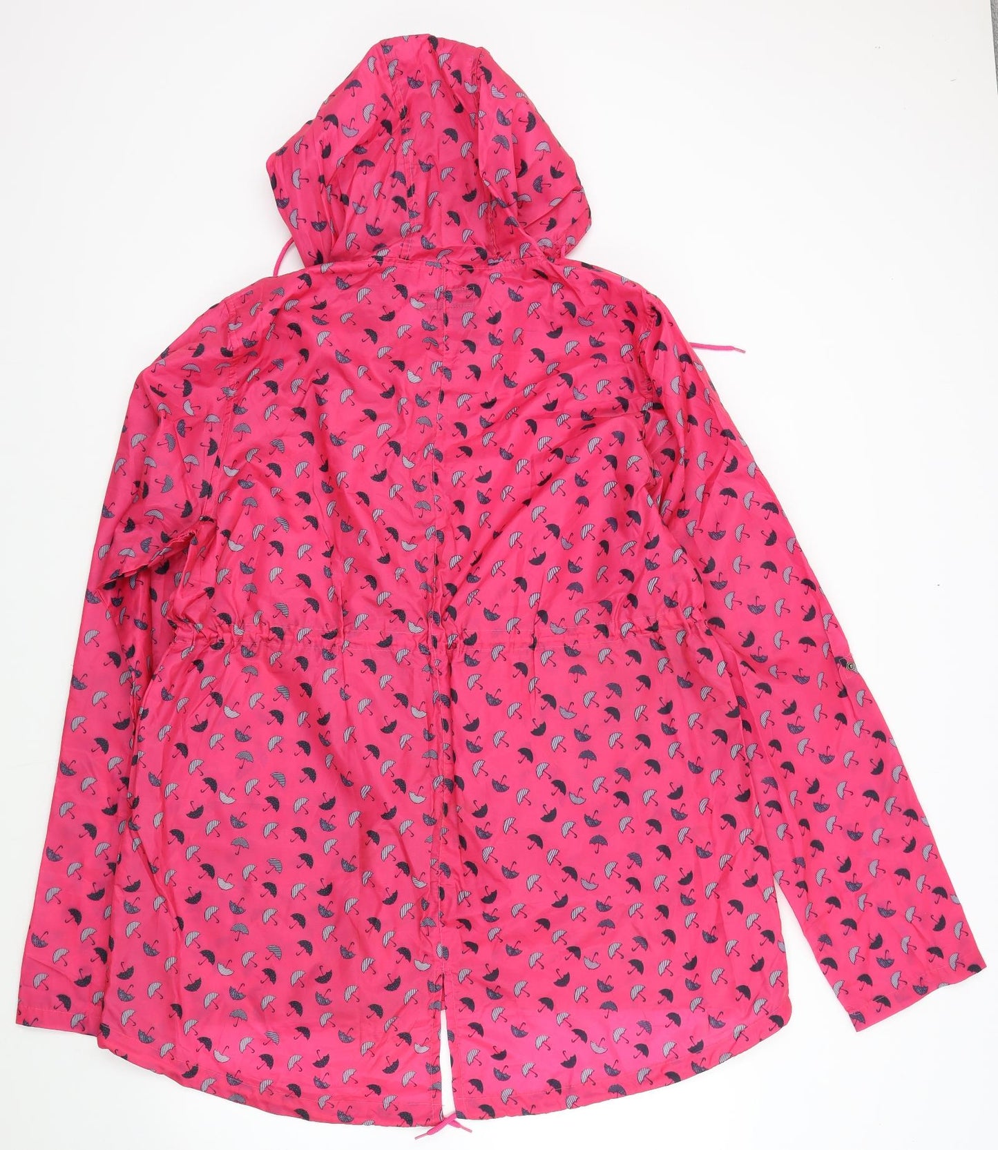 MyShoeStore Womens Pink Geometric  Jacket  Size L