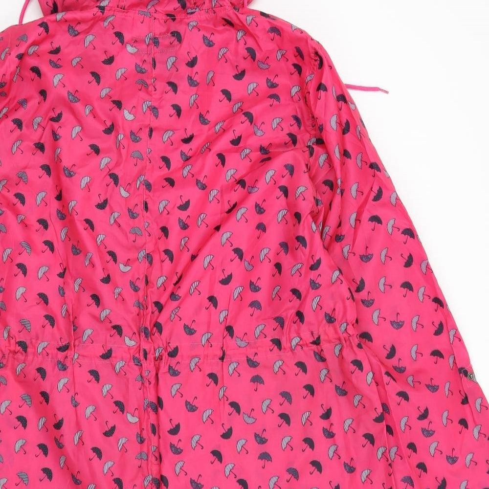 MyShoeStore Womens Pink Geometric  Jacket  Size L