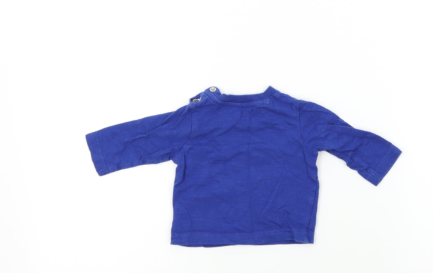 Nutmeg Boys Blue Colourblock  Basic T-Shirt Size 0-3 Months