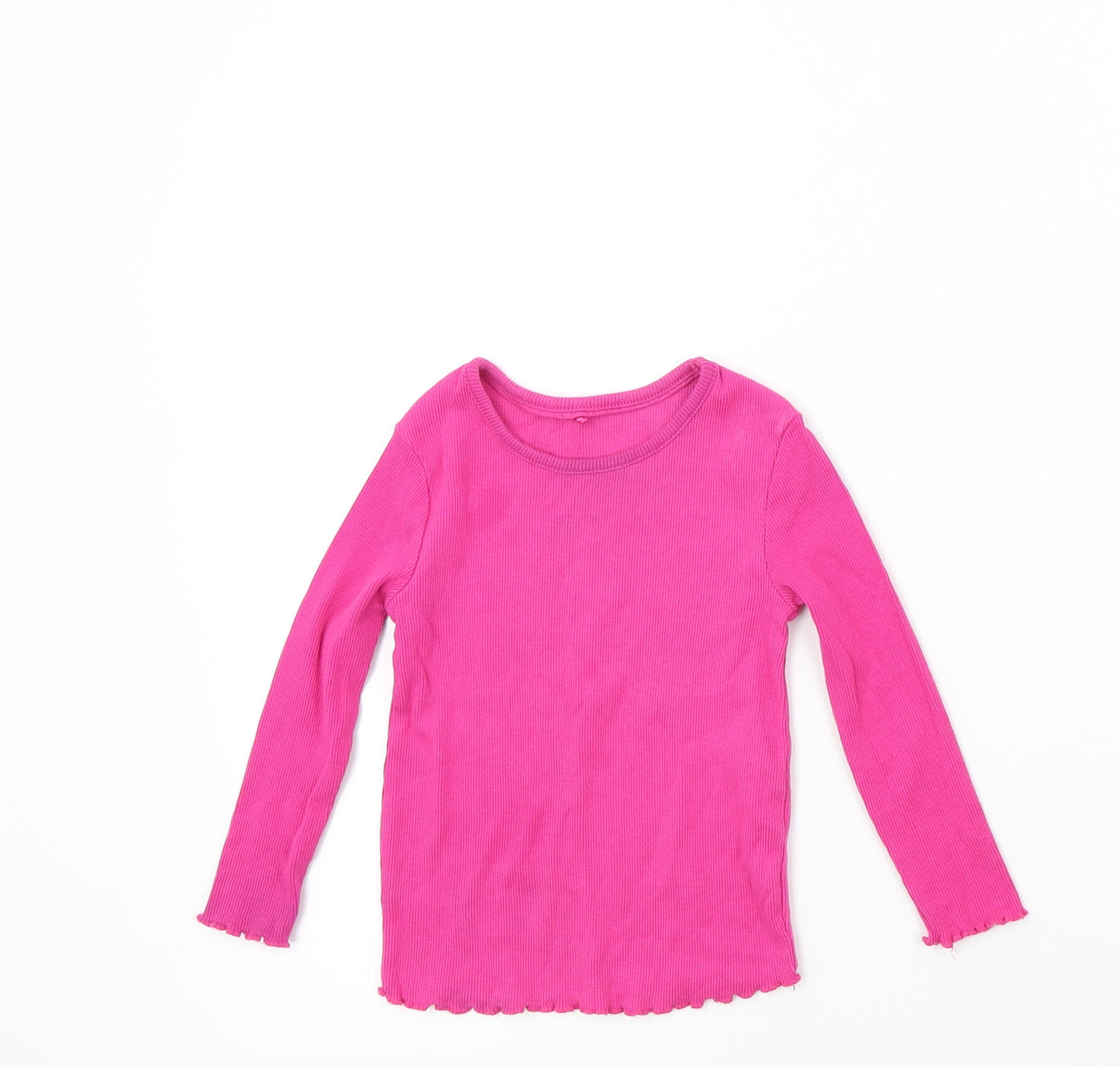 George Girls Pink Colourblock  Basic T-Shirt Size 2-3 Years