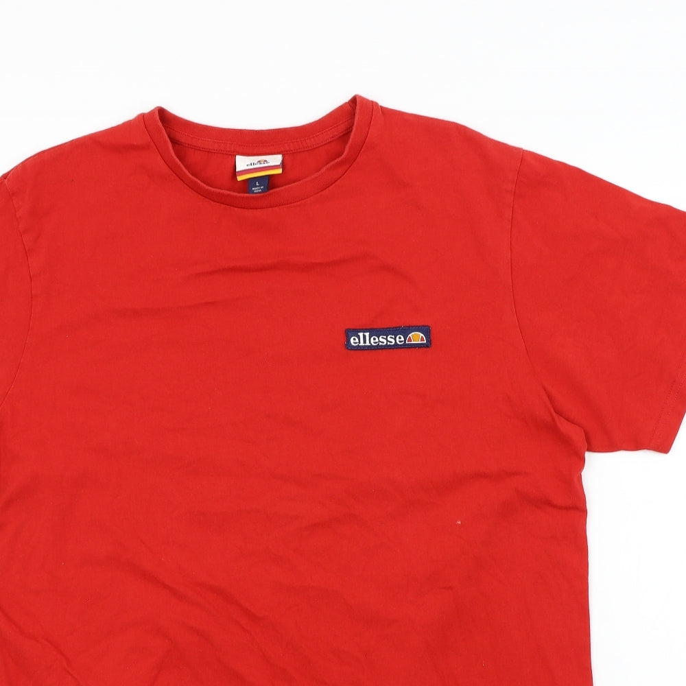 ellesse Mens Red    T-Shirt Size L
