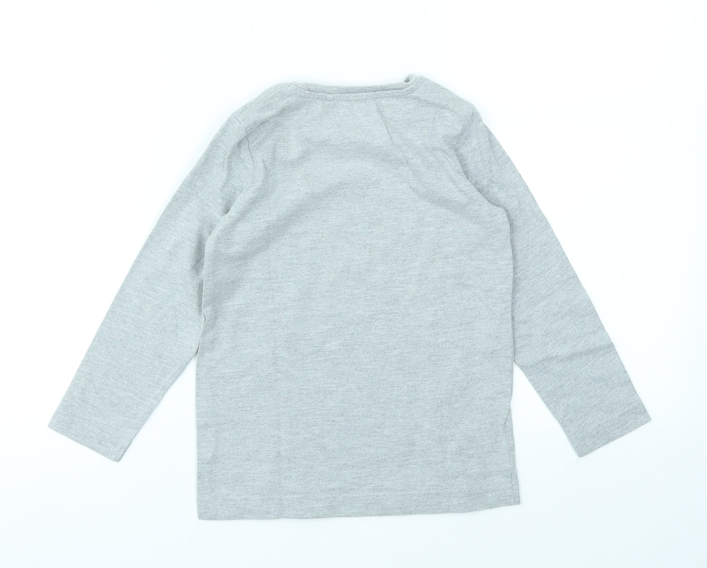 earthchild Girls Grey   Basic T-Shirt Size 4-5 Years