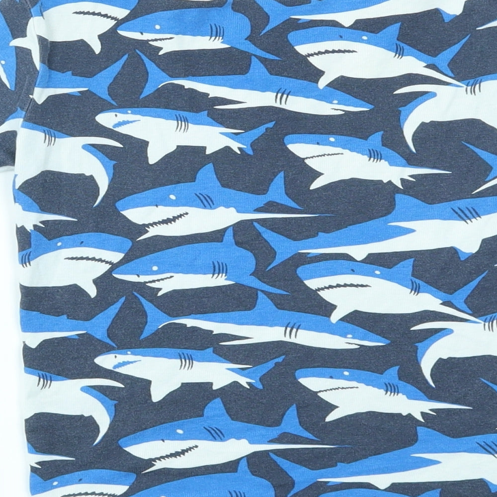 Mini Boden Boys Blue Animal Print  Basic T-Shirt Size 9 Years