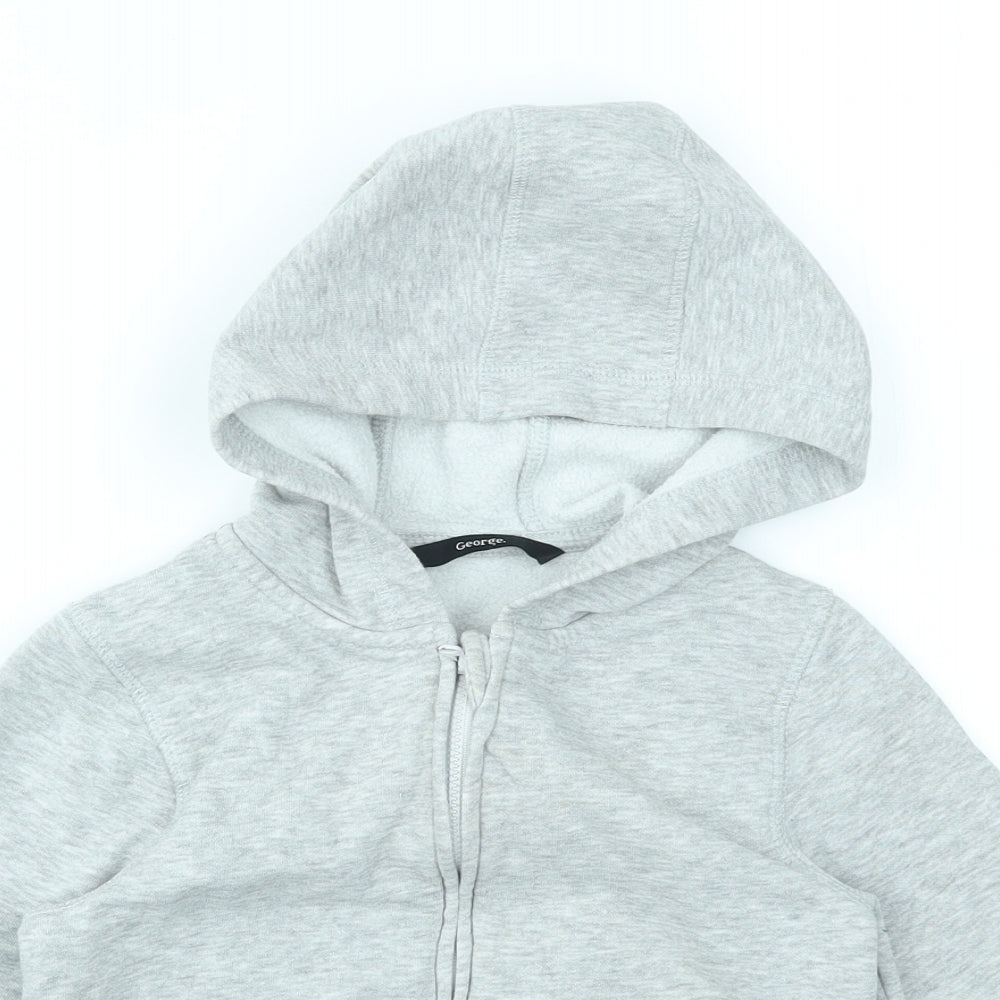 George Boys Grey   Full Zip Hoodie Size 3-4 Years