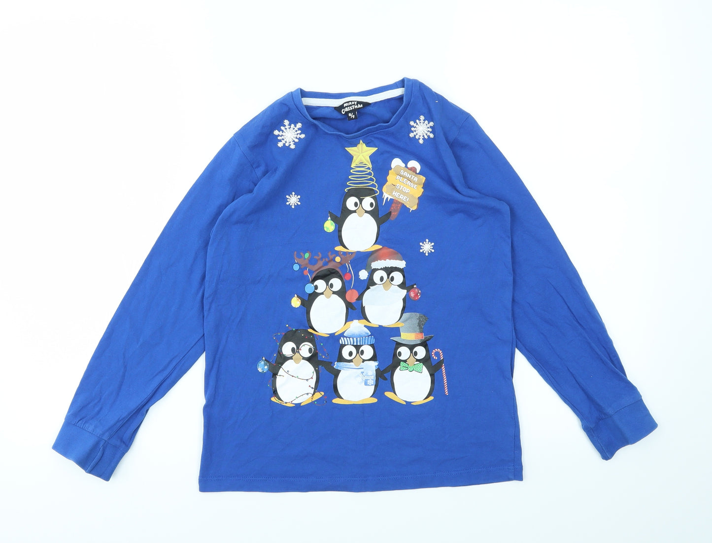 Matalan Boys Blue   Basic T-Shirt Size 8-9 Years