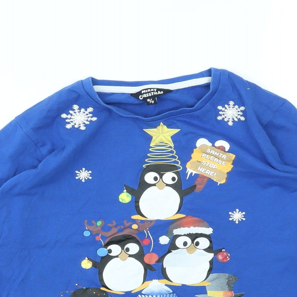 Matalan Boys Blue   Basic T-Shirt Size 8-9 Years