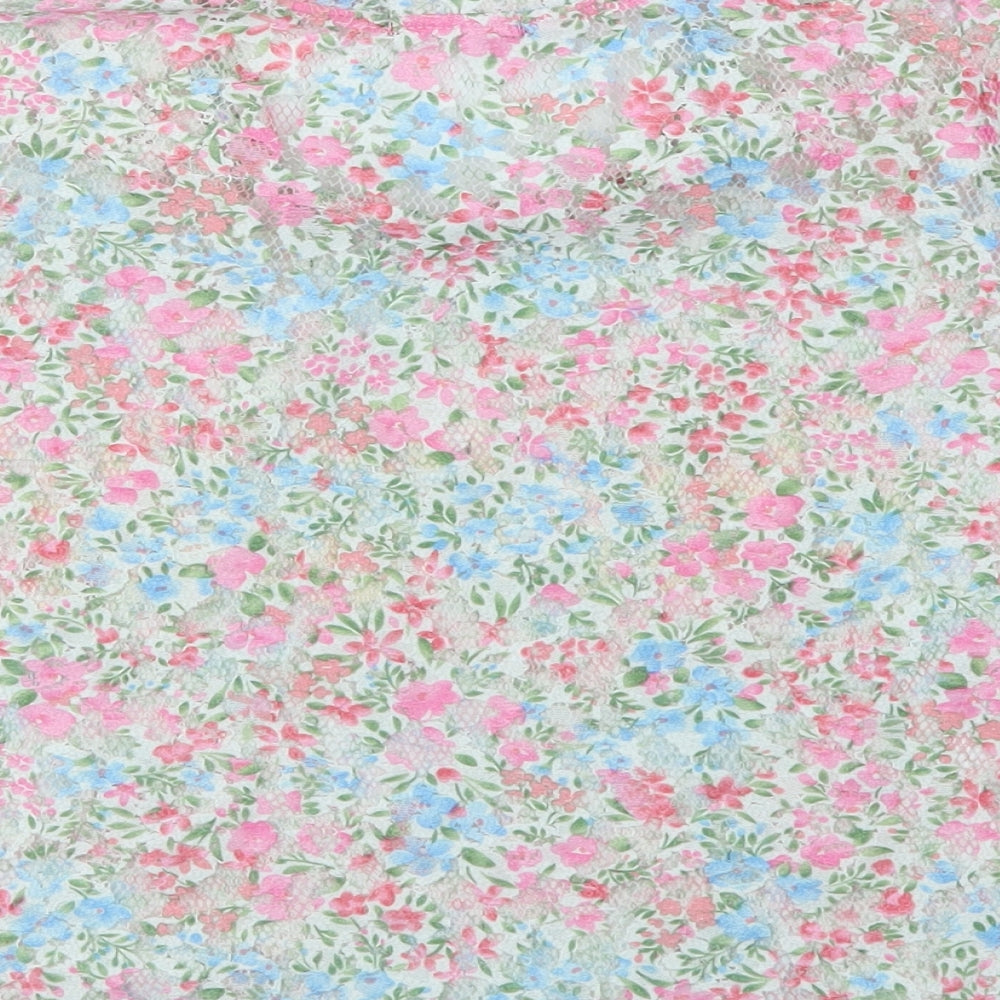 YD Girls Multicoloured Floral  Basic T-Shirt Size 10-11 Years