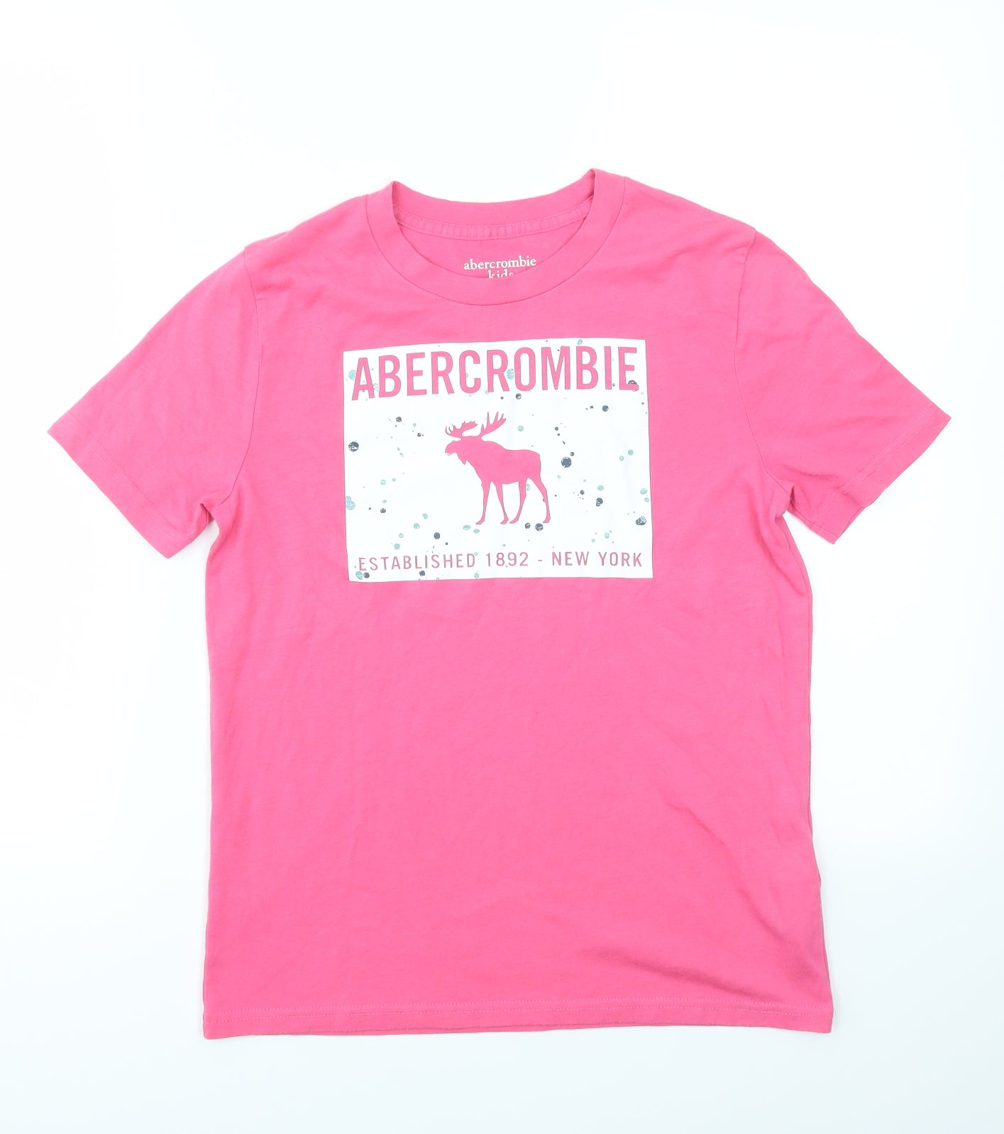 Abercrombie & Fitch Girls Pink   Basic T-Shirt Size 11-12 Years