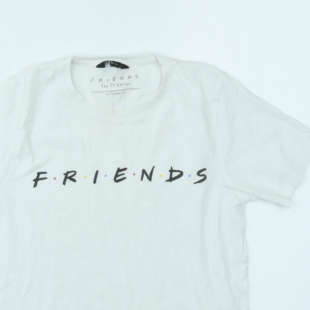 New Look Womens White   Basic T-Shirt Size 10