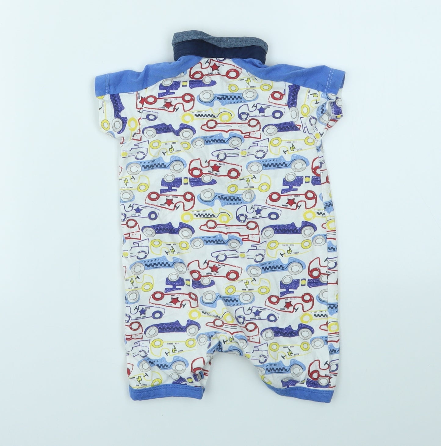 Matalan Boys Multicoloured Geometric  Babygrow One-Piece Size 6-9 Months