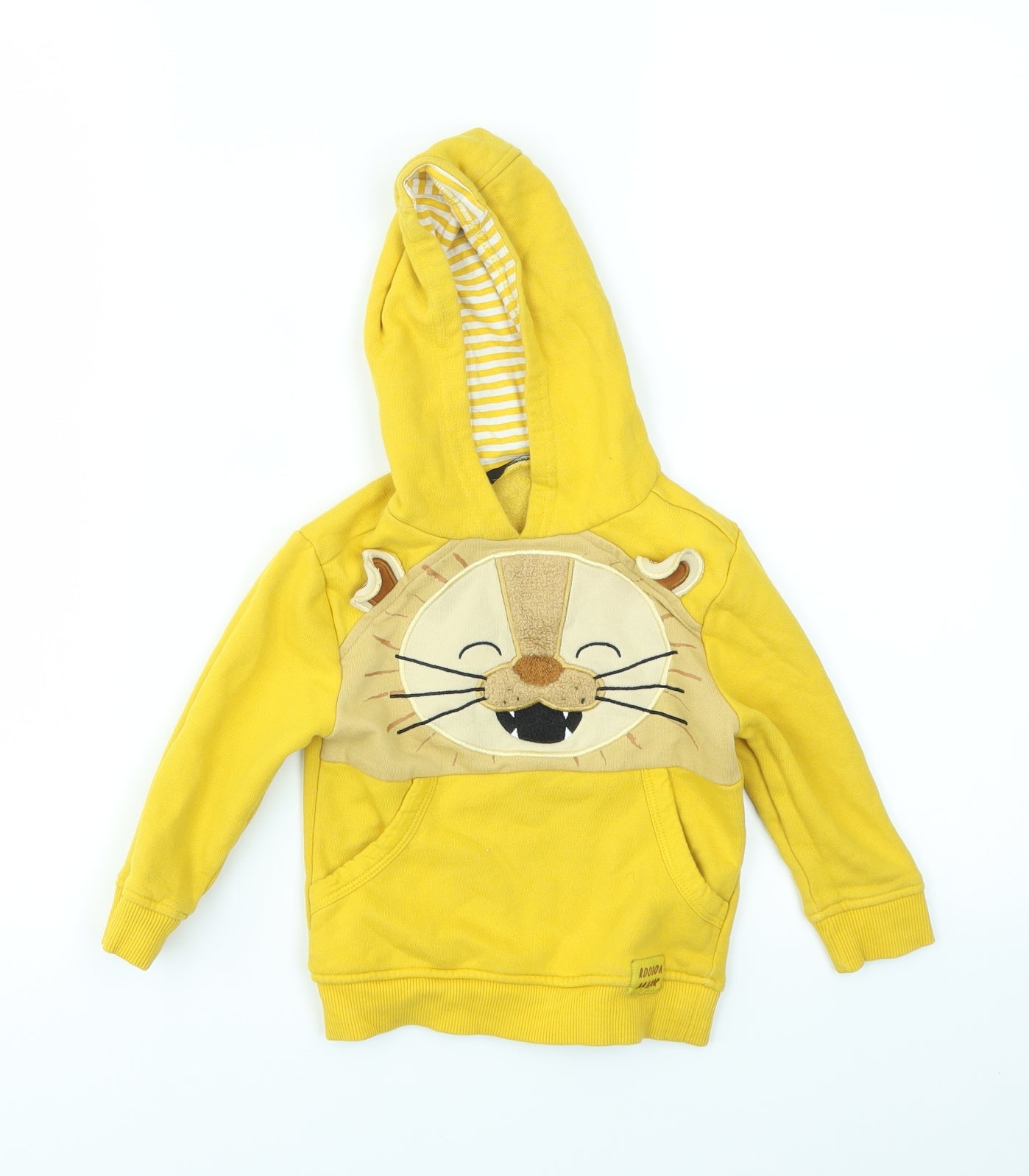 George Boys Yellow Animal Print  Pullover Jumper Size 12-18 Months