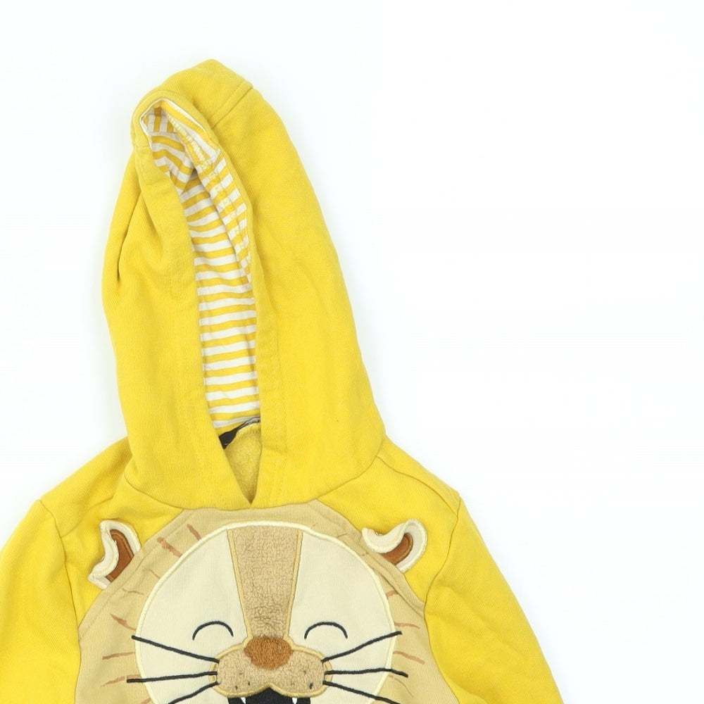 George Boys Yellow Animal Print  Pullover Jumper Size 12-18 Months