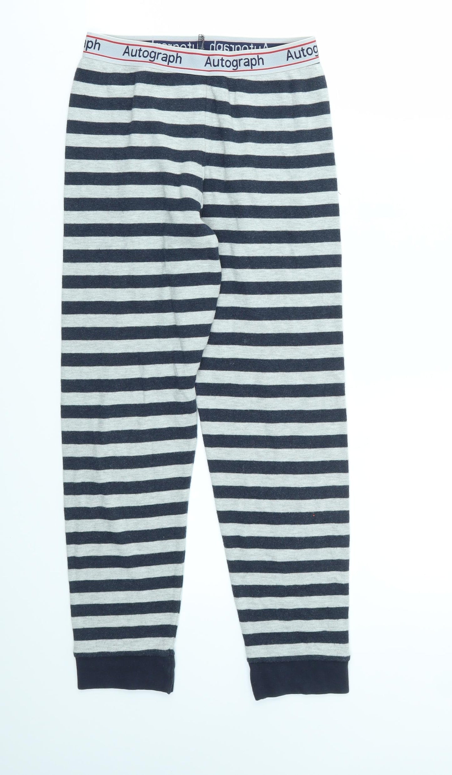M&S Boys Multicoloured Striped  Jogger Trousers Size 11-12 Years