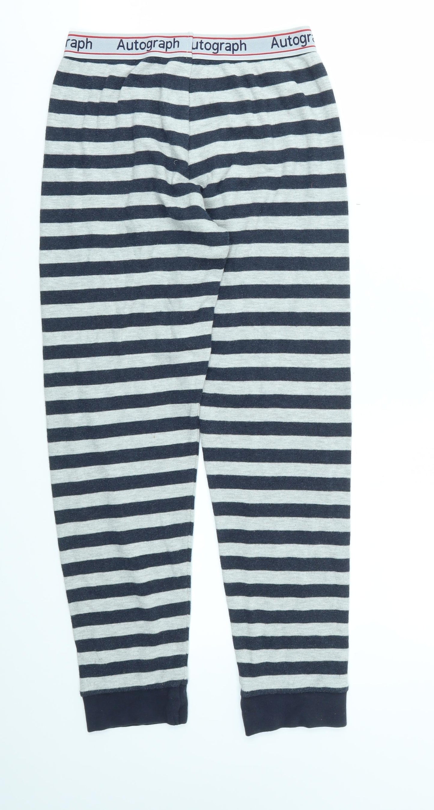 M&S Boys Multicoloured Striped  Jogger Trousers Size 11-12 Years