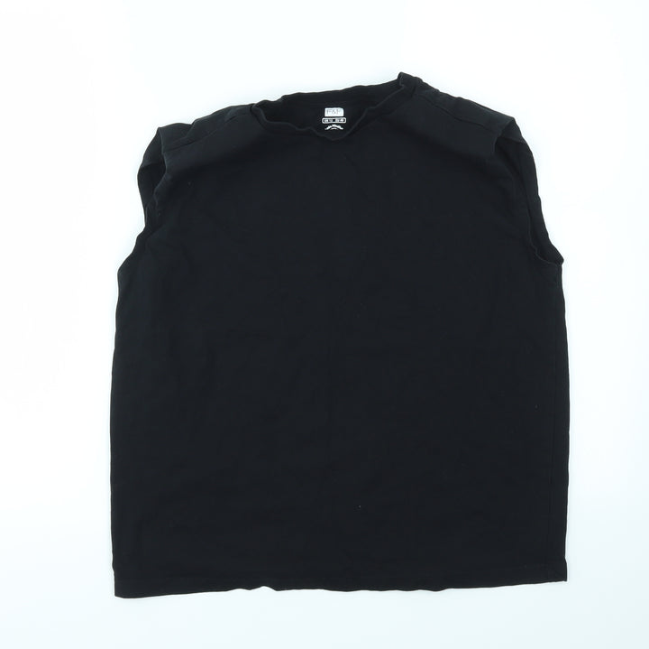 F&F Womens Black Basic T-Shirt Size 12