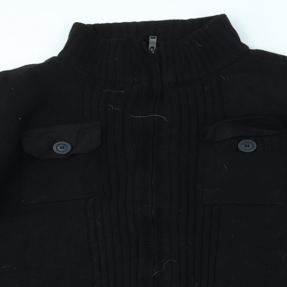 DMGO Mens Black   Full Zip Hoodie Size 4XL