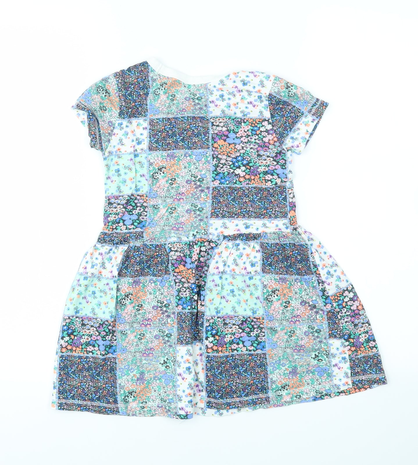 NEXT Girls Multicoloured Geometric  Fit & Flare  Size 4-5 Years