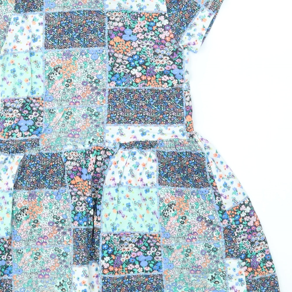 NEXT Girls Multicoloured Geometric  Fit & Flare  Size 4-5 Years