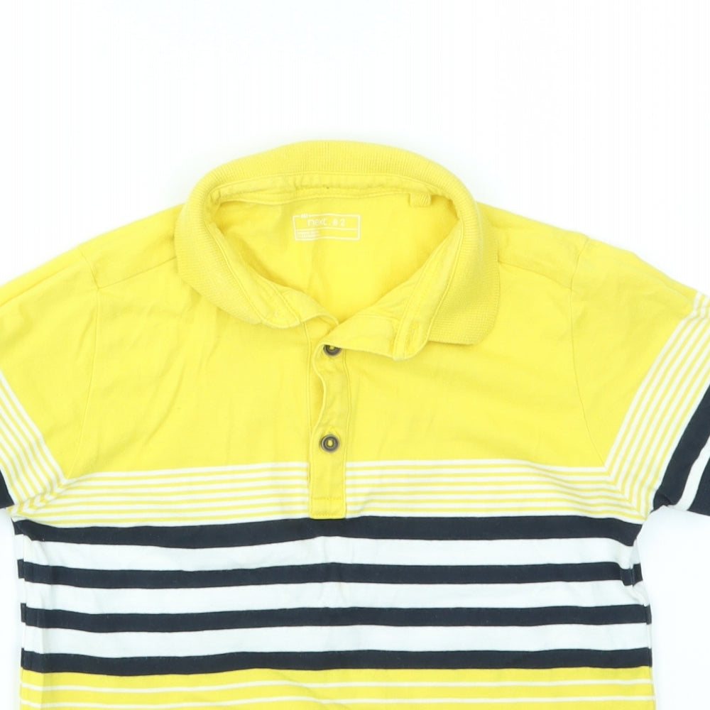 NEXT Boys Yellow   Basic T-Shirt Size 7 Years