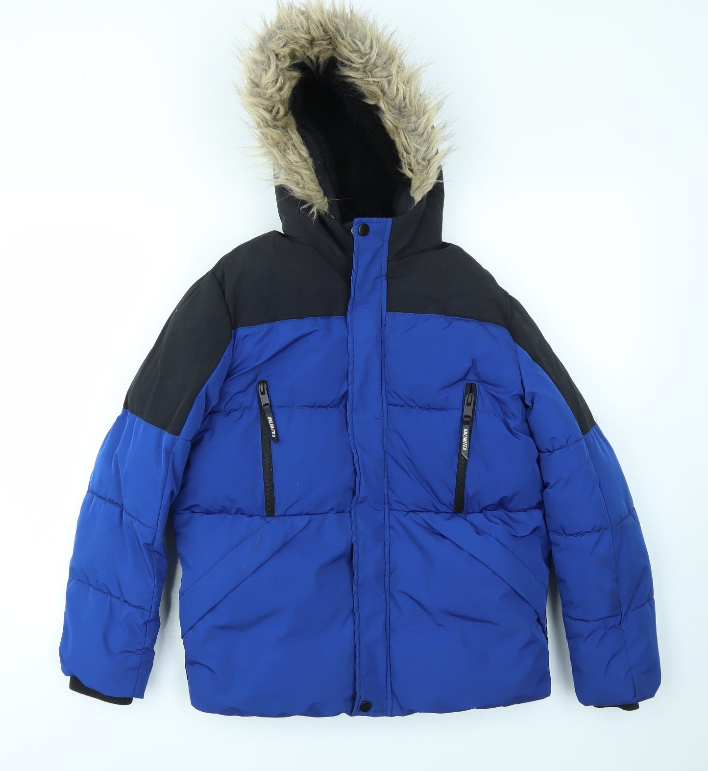 George Boys Blue   Basic Coat Coat Size 11-12 Years