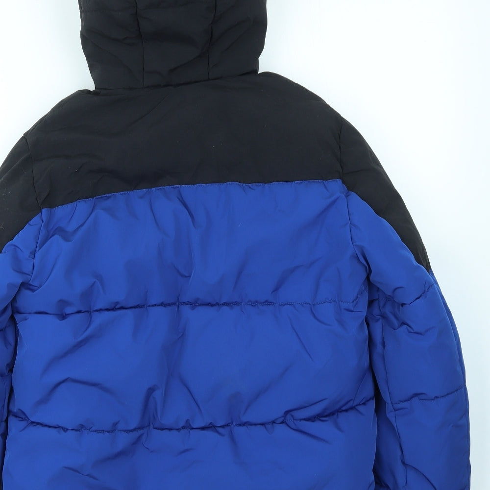 George Boys Blue   Basic Coat Coat Size 11-12 Years