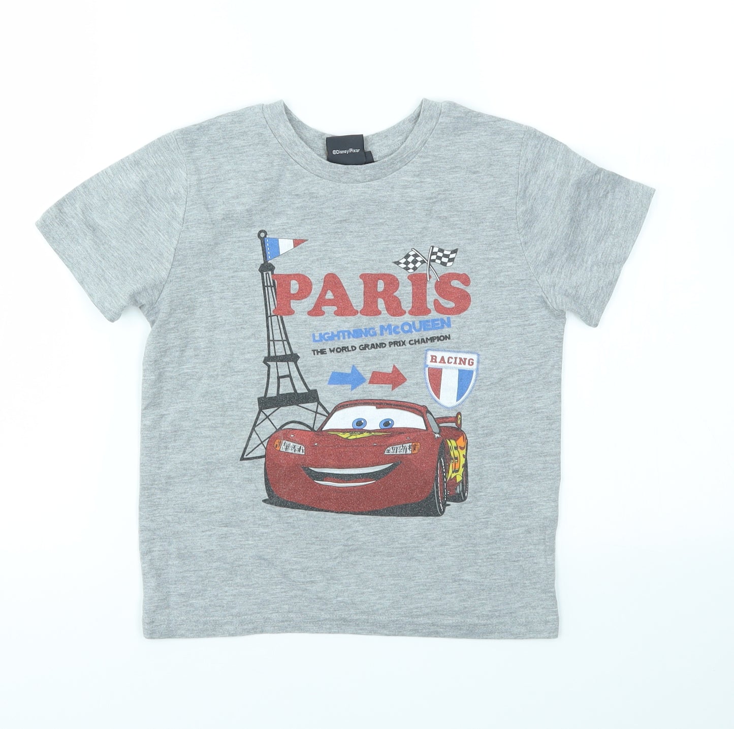 Disney Boys Grey   Basic T-Shirt Size 6 Years